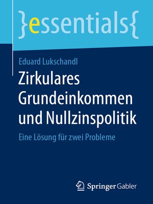 cover image of Zirkulares Grundeinkommen und Nullzinspolitik